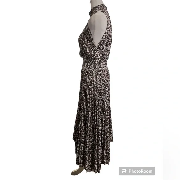 A.L.C. x Barney’s Renzo Paisley Pleated Dress - Picture 6 of 17